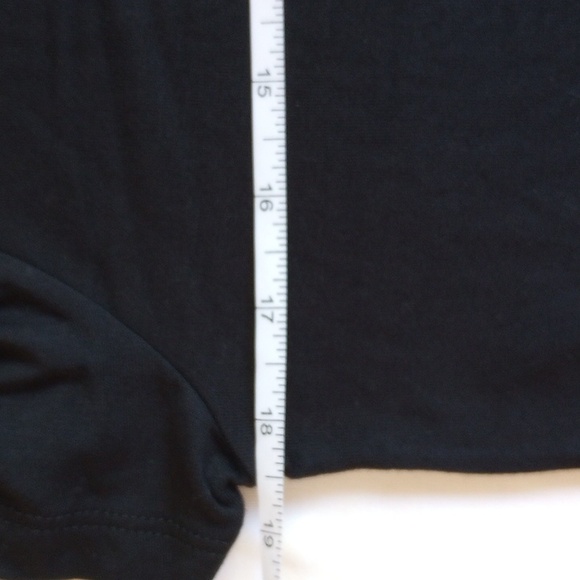 Tahari Cap Sleeve Modal A-Line Mini Dress S/M Black - Picture 5 of 7